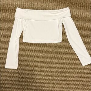 Chic Off-Shoulder White Blouse